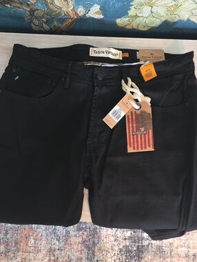 Tailor Vintage Men's Black Skinny Stretch Jeans